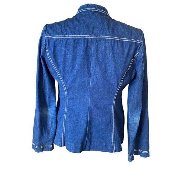 BCBG vintage Jean jacket SZ LRG - Picture 3 of 8